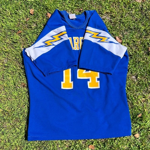 VTG Rawlings Chargers NFL Jersey Dan Fouts #14 70s 80s USA Made Bolts Medium GUC - Picture 3 of 16